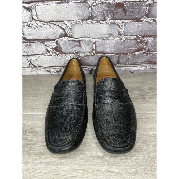 1901 Black Leather Penny Loafers Slip On Driving Shoes Men’s Sz 13M US/46EU - Picture 11 of 16